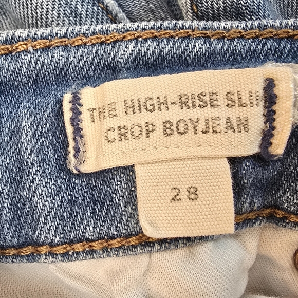 Madewell The High-Rise Slim Crop Boyjean, size 28 - Picture 10 of 13